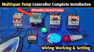 How to Install Multispan UTC 4202G Temperature Controller| Multispan Temp Controller Installation