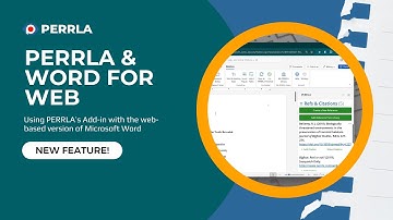 Using PERRLA in Word for Web