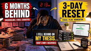 I Fell Behind on My Thesis… Here’s How I Recovered #tips #PhD, #MSc #BSc