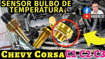 C1 C2 C3 Sensor BULBO de TEMPERATURA CHEVY CORSA #motor #carro #bulbo #temperatura #cts