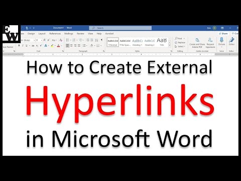 Video: How To Create A Hyperlink