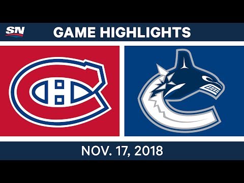 NHL Highlights | Canadiens vs. Canucks – Nov. 17, 2018