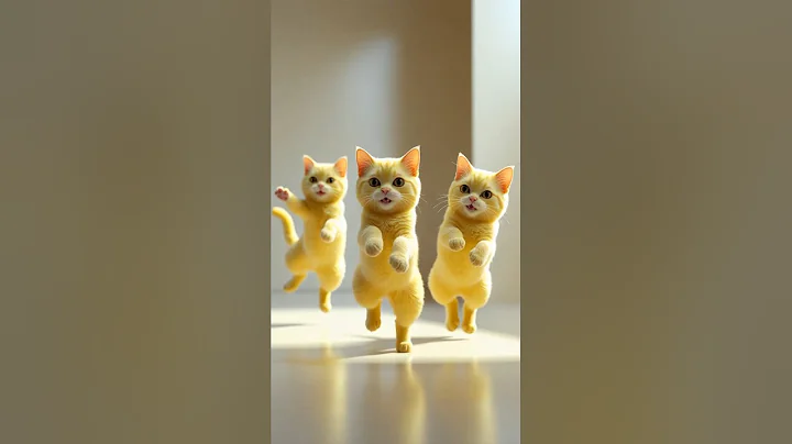 Baby Cats dance by Beautiful Cats dance in studio #ai #animaldance #catdance #catvideos