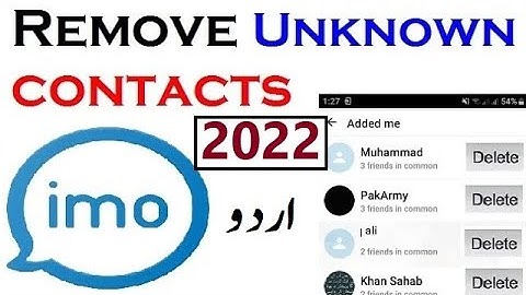 How to remove imo Unknown contact | imo se faltu number kaise delete kare @thetechtube