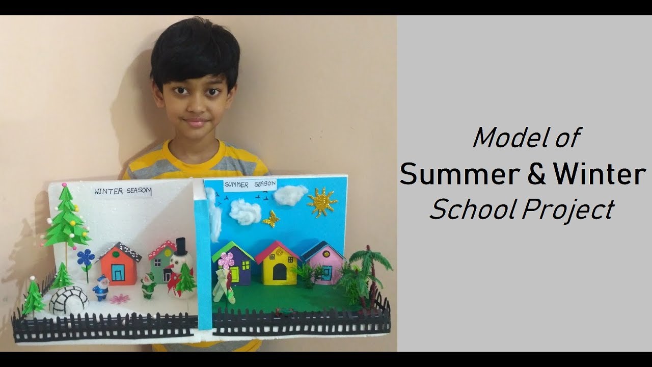 3d Model Of Summer Winter School Project Diy How To Make 3d