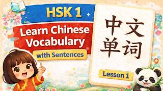 Hsk 1 Lesson 1 10 Characters With Sentences Learn Chinese Vocabulary