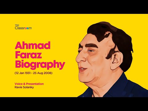 Ahmad Faraz Biography Birth Anniversary Spl | Ravie Solanky #AhmadFaraz #UrduShayar #RanjishHiSahi