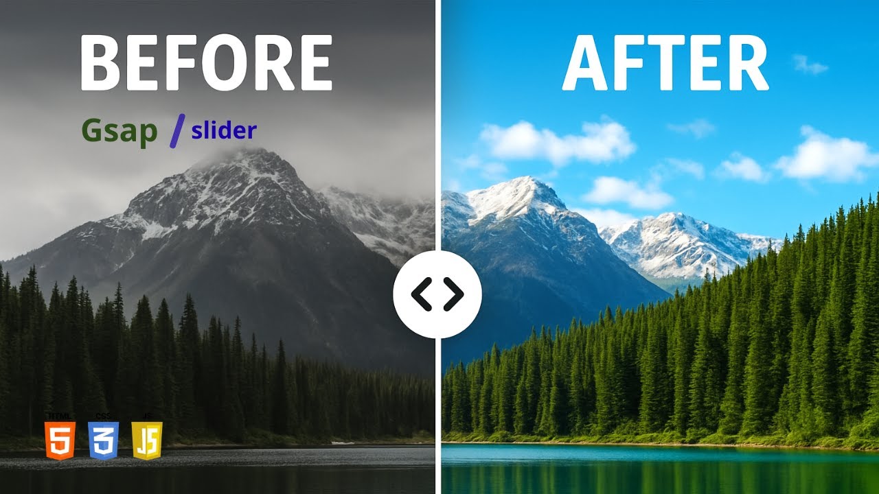 Slider Avant-Après avec GSAP & Draggable – Tutoriel JavaScript (2025)
