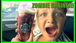 STARBUCKS ZOMBIE FRAPPUCCINO TASTING - IS IT WORTH IT?