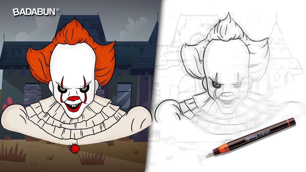 Clases de dibujo | Aprende a dibujar al Payaso Eso computadora lenovo