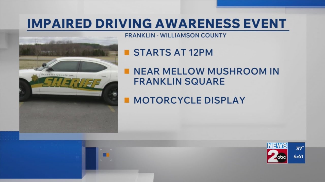 Franklin police hosting impaired driving awareness event