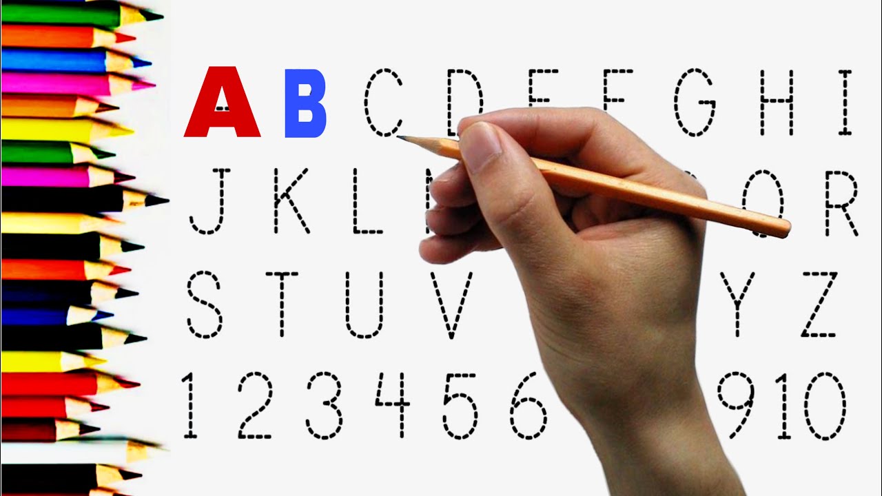 A for apple B for ball | Alphabets writing | Kids Class | abcd | abcde ...