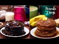 Pancake 2 Ways | Chocolate Pancake | Banana Oatmeal Pancake