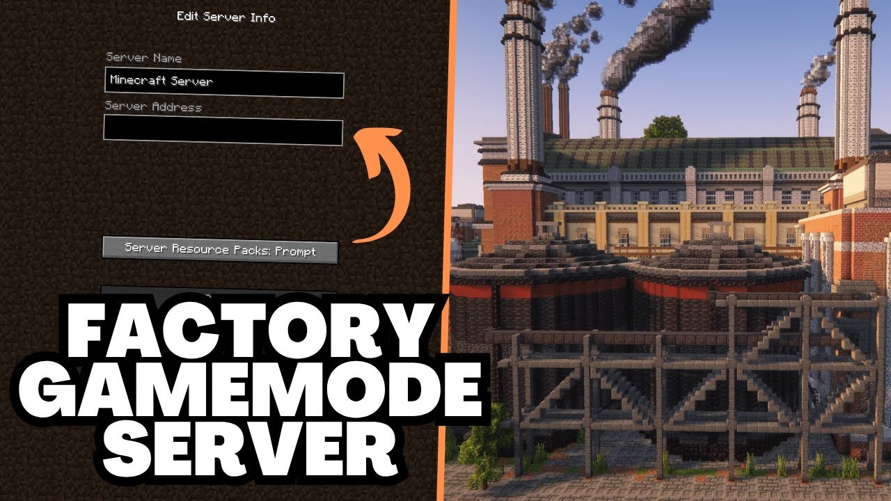 Minecraft Factory Gamemode Server IP Address - YouTube