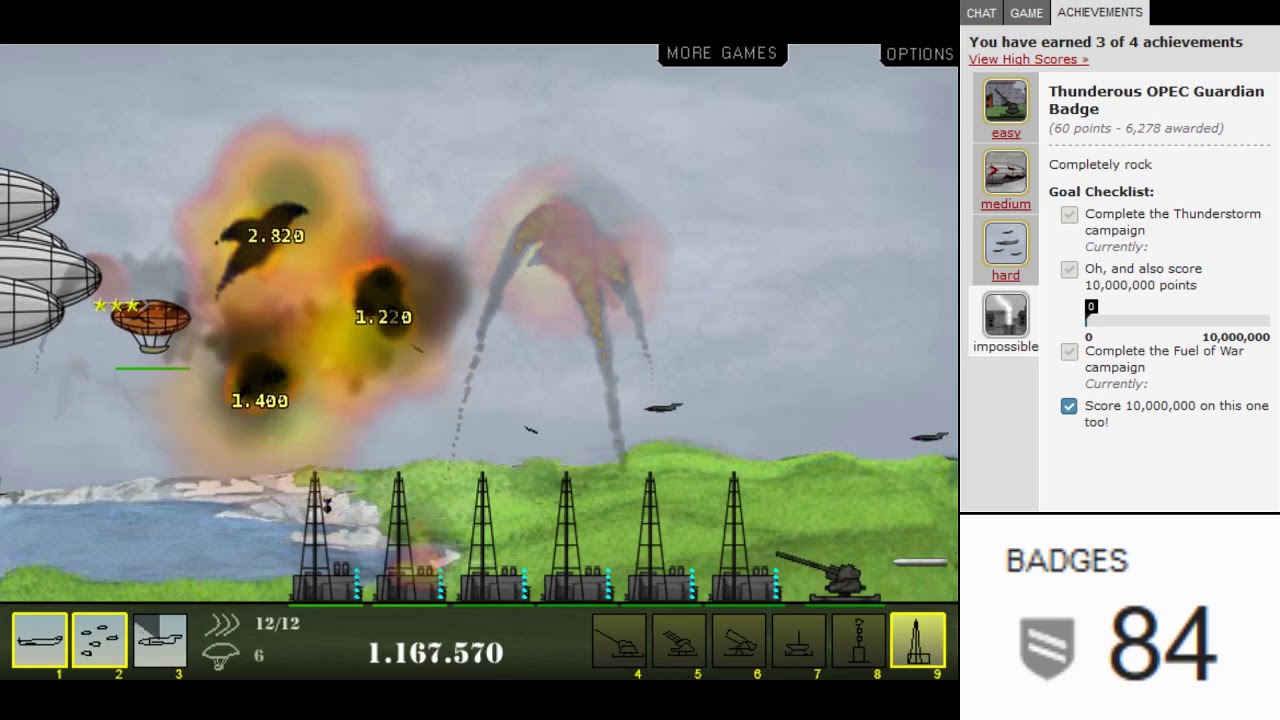 All Kongregate Achievements - Balloon Invasion Part 7 - Fuel of War