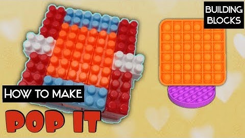 How to make a pop it fidget toys with blocks toys| diy fidget toys pop it