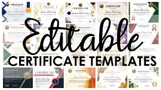 EDITABLE CERTIFICATE TEMPLATES 2 screenshot 5