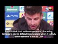 📢 Pique: Support the team in bad times. | BarçavsBayern