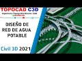 CIVIL 3D-2021: RED DE AGUA POTABLE | LINEA DE IMPULSIÓN