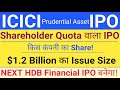 ICICI Prudential Asset IPO | ICICI Prudential Asset IPO Shareholder Quota GMP | Stock Market Tak