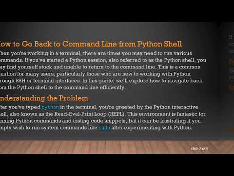 How to Exit Python Shell and Return to the Command Line