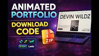 Modern Animated Portfolio Website 🔥 (Fully Responsive + GSAP + Lenis)
