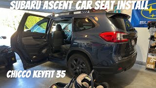 2024 Subaru Ascent Onyx Car Seat & Base Install