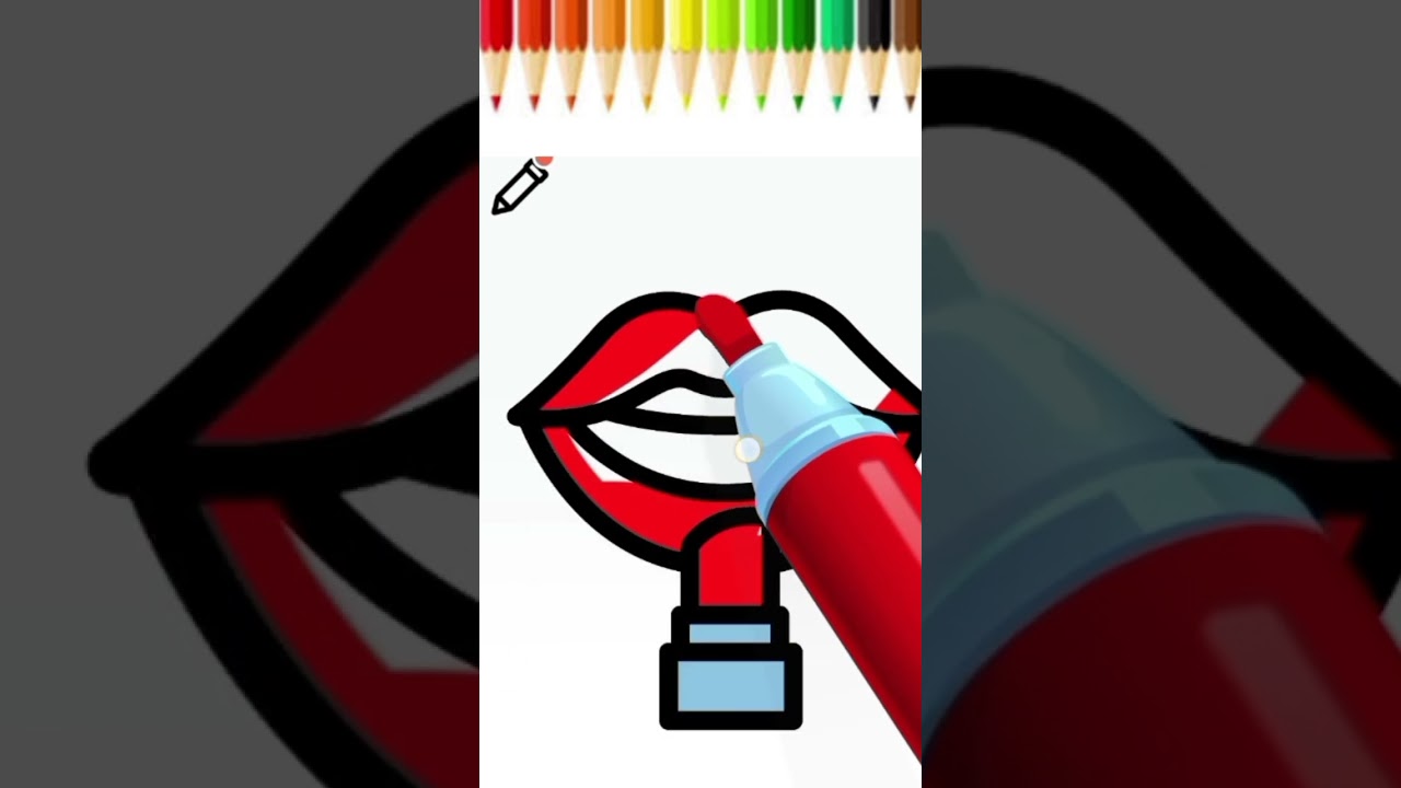 how to draw lips 