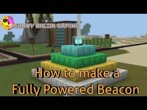 How to make a fully powered beacon in Minecraft.
