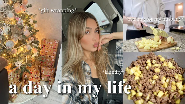 vlogmas: gift wrapping, laundry & cooking for my h...