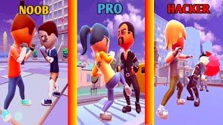 NOOB vs PRO vs HACKER in Swipe Fight! screenshot 4