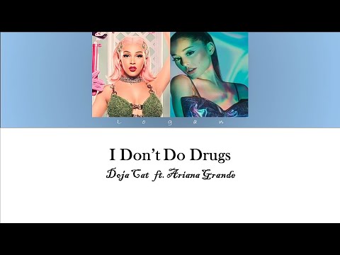 Doja Cat - I Don't Do Drugs ft-Ariana Grande (Lyrics Video)