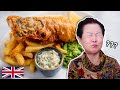 Korean Grandma Tries 'FISH AND CHIPS' For the first time