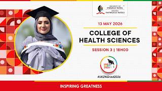 College of Health Sciences | 13 May 2026 | Session 3  18H00