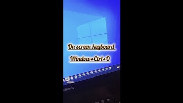 On screen keyboard shortcut key for Desktop/Laptop #trending #viral#shorts #shortcutkeys #keyboard