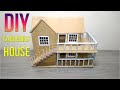 How to make a beautiful two -story house using cardboard 🏠 | Easy DIY Cardboard House.