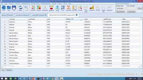 Capabilities available in the data grid in BlueSky Statistics