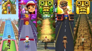 Subway Princess Runner 🆚 Temple Run 2 🆚 Subway Surfers 🆚 Little Singham 🆚 Temple Run screenshot 1