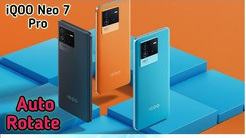 Auto Rotate Screen In Iqoo Neo 7 Pro, Rotate Screen Setting In Iqoo Neo 7 Pro,