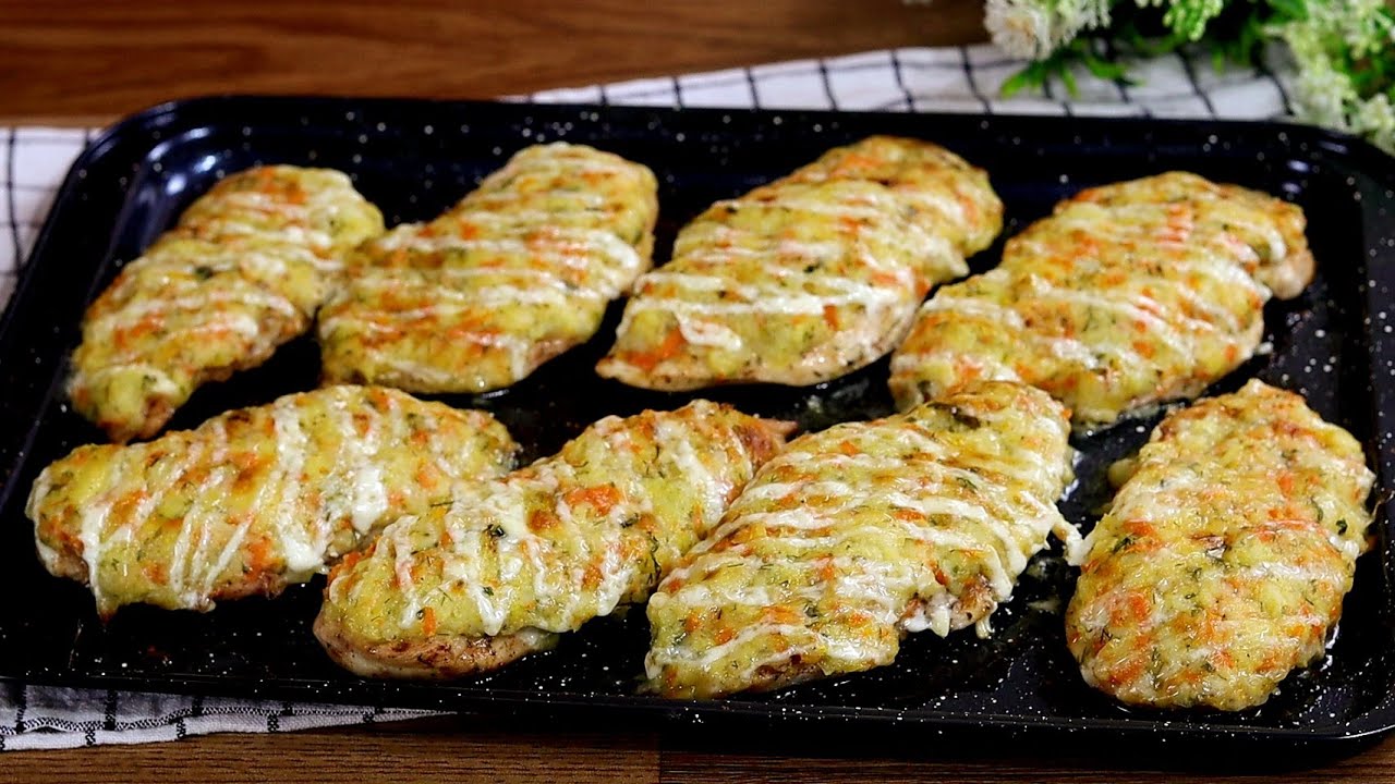 من قال ان صدر الدجاج جاف يجب ان تجرب هذه الوصفة بملعقة زيت واحدة