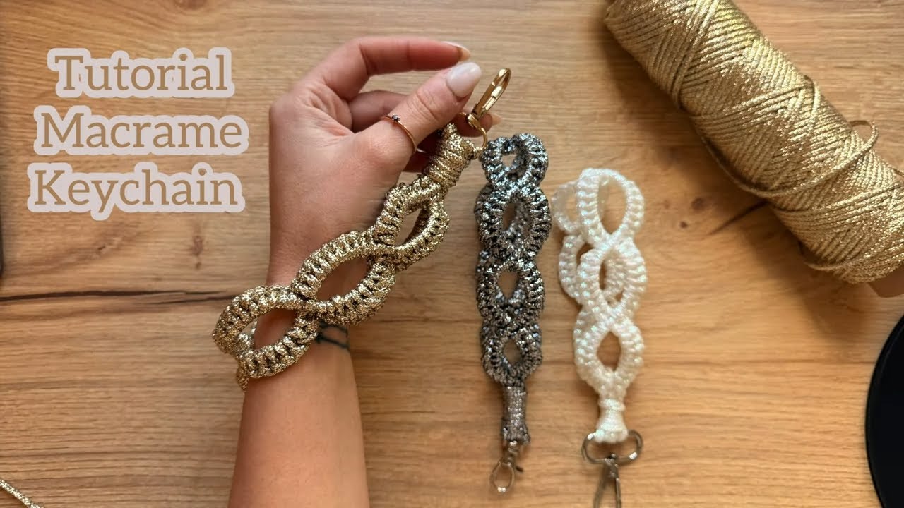 Tutorial Macrame Keychain ✨