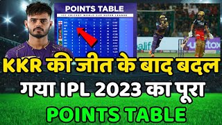 IPL 2023 Today Points Table | RCB vs KKR After Match Points Table | Ipl 2023 Points Table