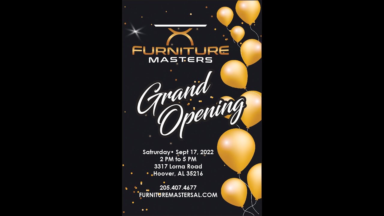Hoover Grand openning Furniture Masters YouTube
