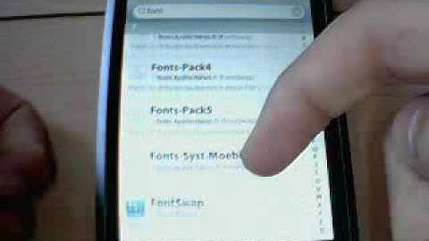 How To Change The Font On Your iPod Touch/ iPhone.
