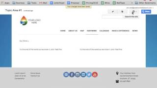 Adding Text and the Google Sites Layout Menu