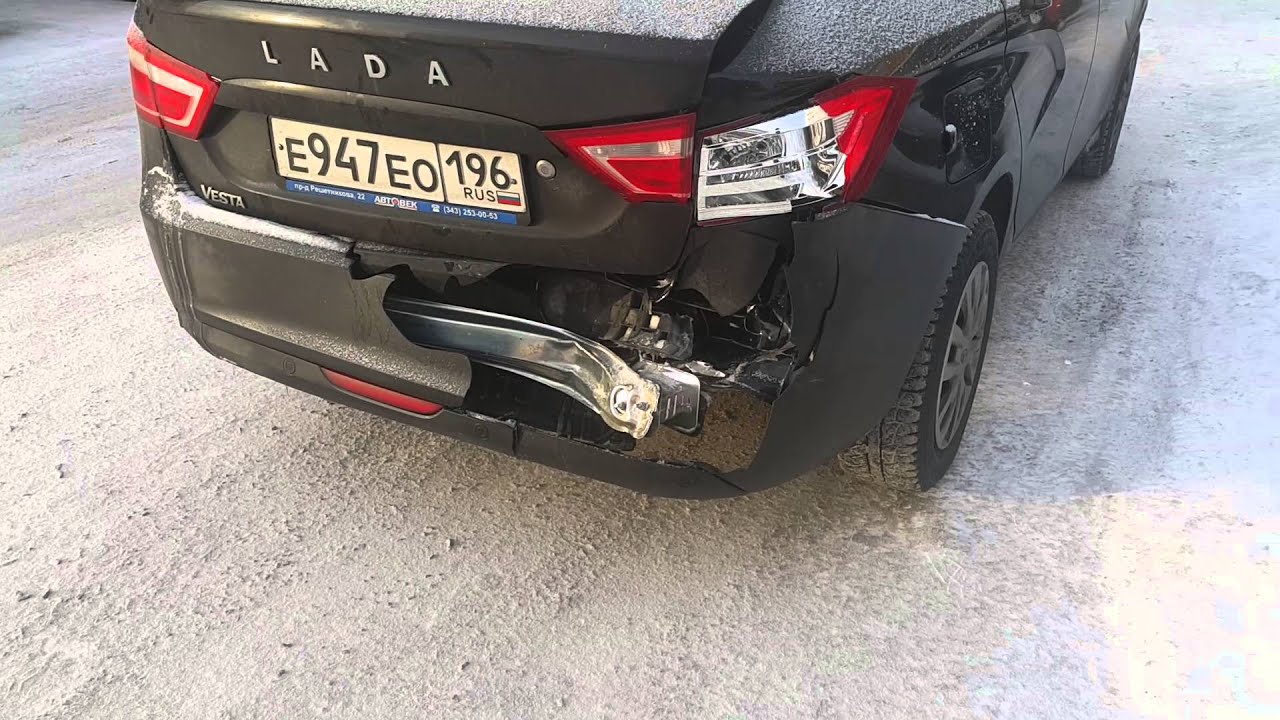 Веста белая авария