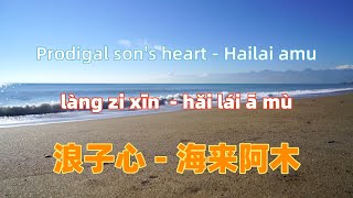 Video thumbnail of "浪子心 - 海来阿木.lang zi xin.Prodigal son's heart - Hailai amu.Chinese songs lyrics with Pinyin."