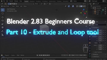 Part 10 - Extrude and Loop tool | Blender Beginners Course in Hindi #VinayEditz