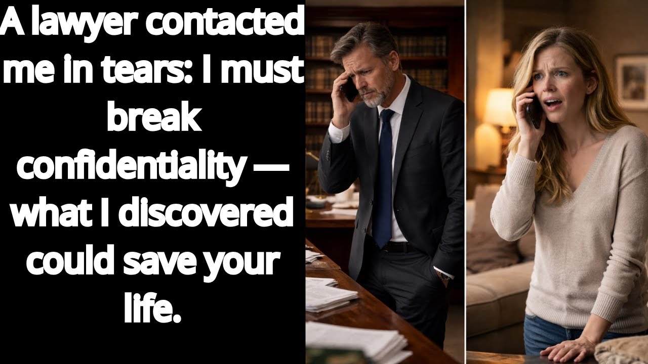 A lawyer contacted me in tears: I must break confidentiality—what I discovered could save your life.