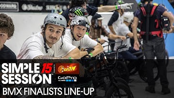 Simple Session 15 - BMX Finalists Line-up